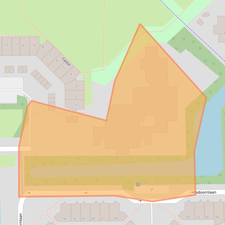 Kaart van postcodegebied 2651GS.