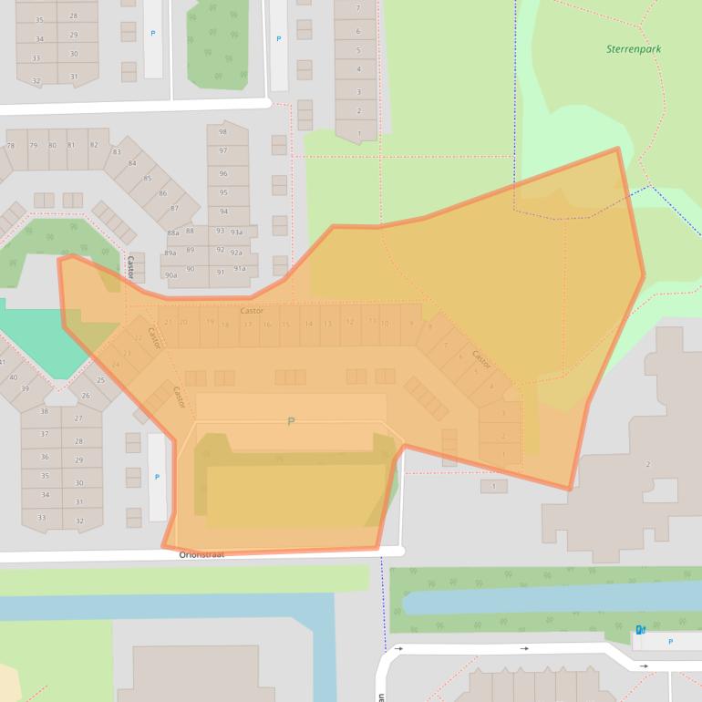 Kaart van postcodegebied 2651GT.