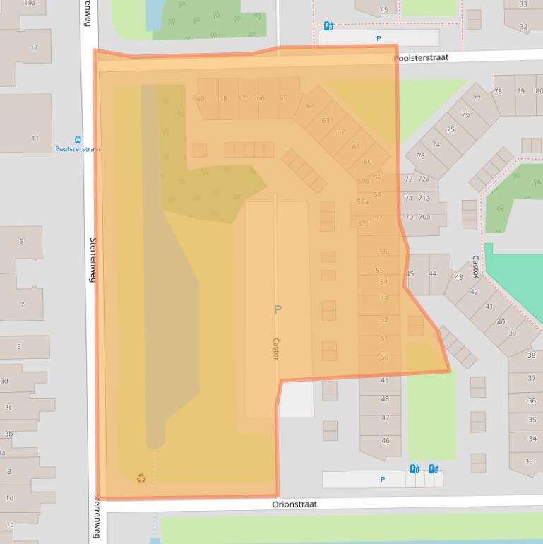 Kaart van postcodegebied 2651GW.