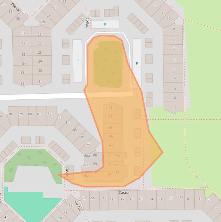 Kaart van postcodegebied 2651GZ.