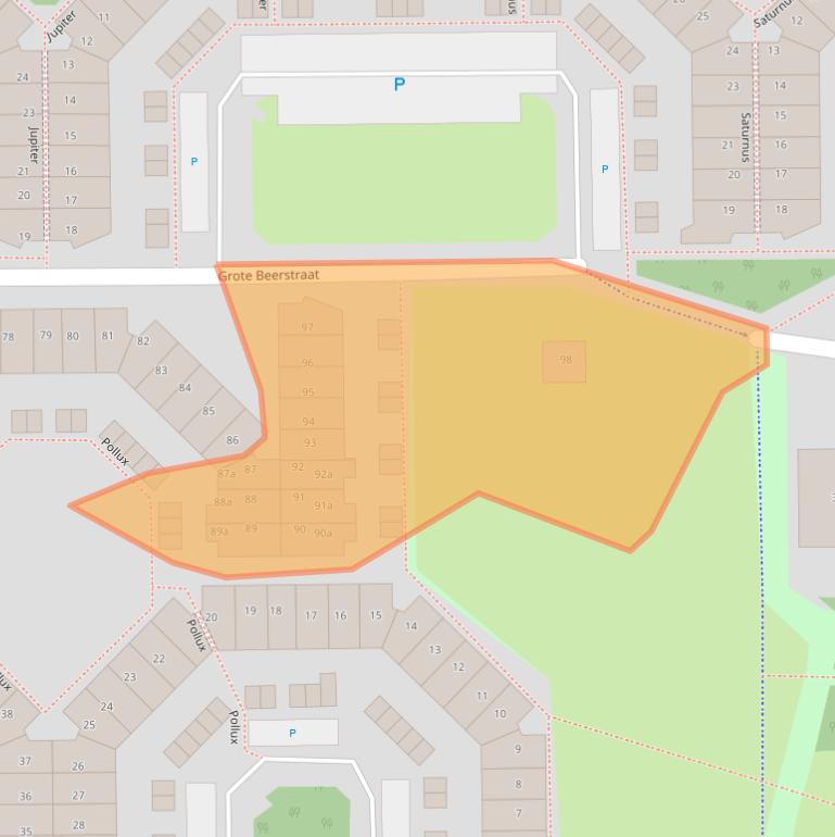 Kaart van postcodegebied 2651HE.