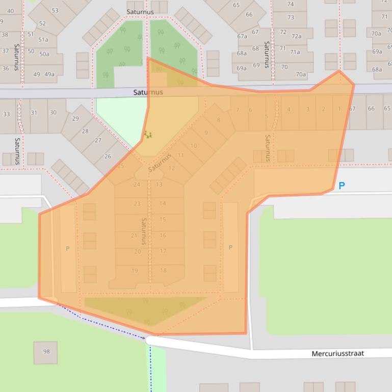 Kaart van postcodegebied 2651HL.