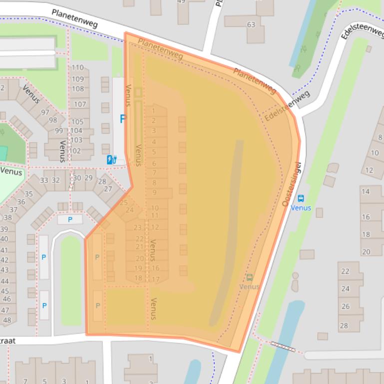 Kaart van postcodegebied 2651HR.