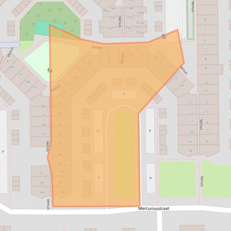 Kaart van postcodegebied 2651HS.