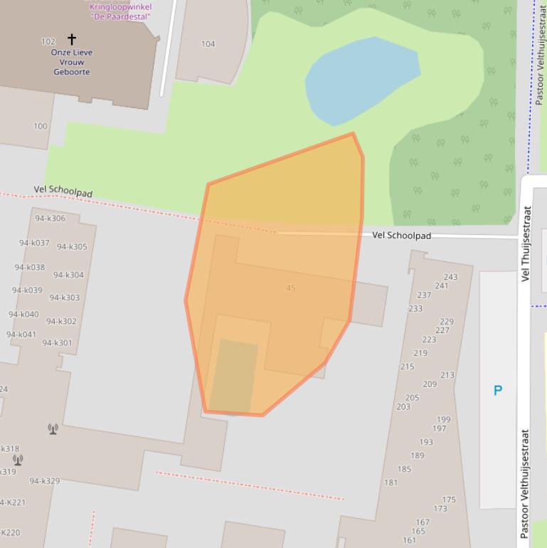 Kaart van postcodegebied 2651JR.