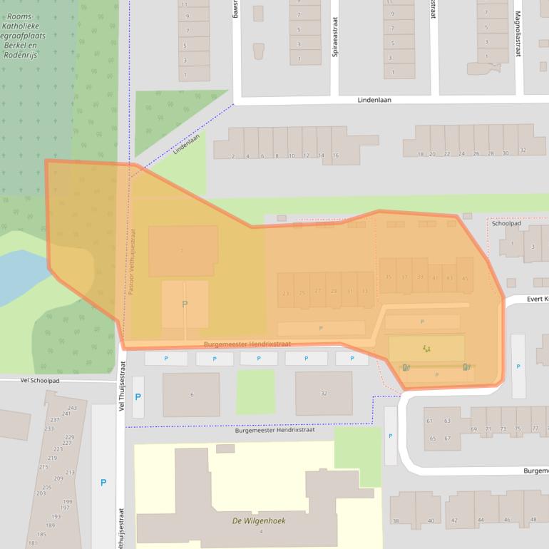 Kaart van postcodegebied 2651JS.