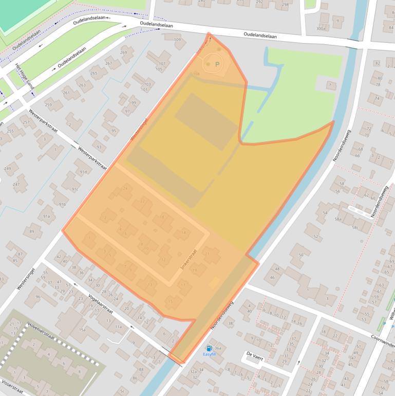 Kaart van postcodegebied 2651KA.
