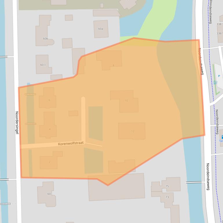 Kaart van postcodegebied 2651KE.