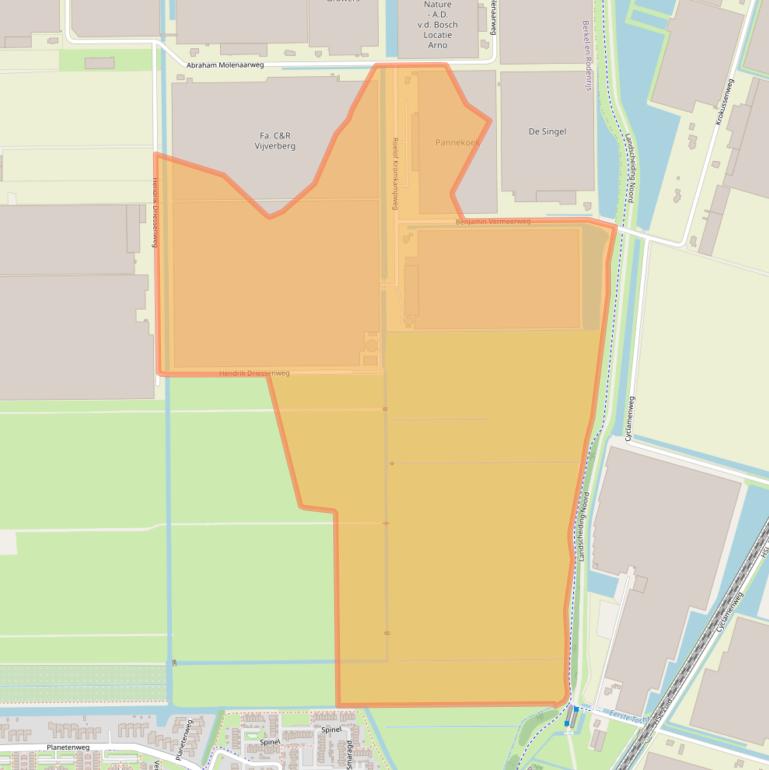 Kaart van postcodegebied 2651KG.