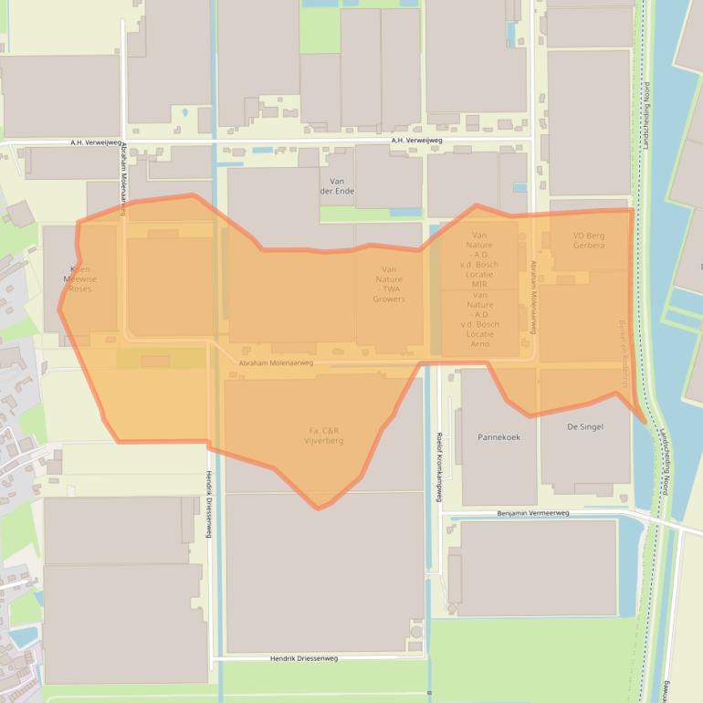 Kaart van postcodegebied 2651KK.