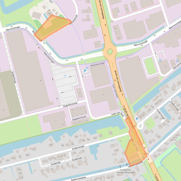 Kaart van postcodegebied 2651KM.