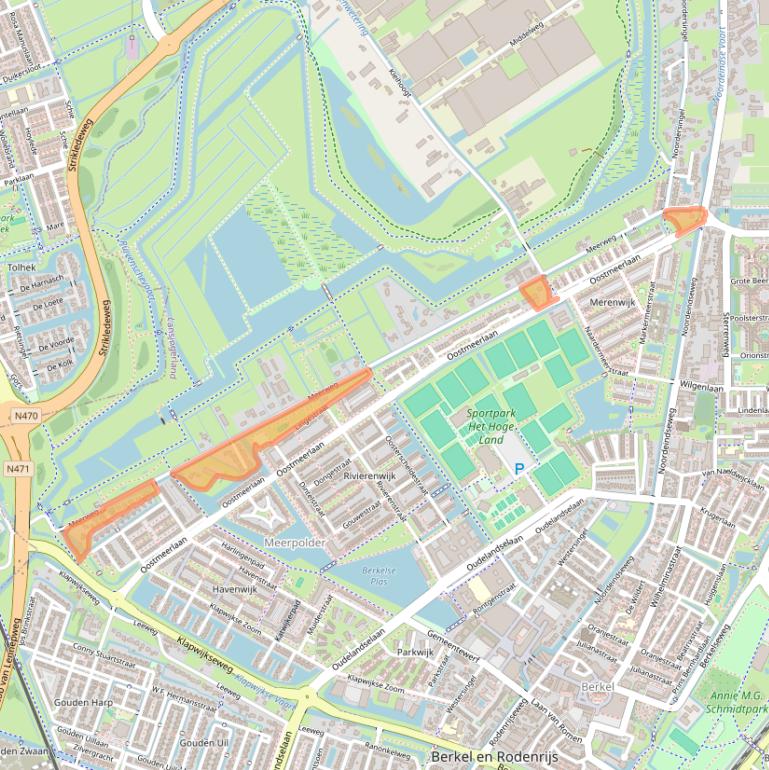 Kaart van postcodegebied 2651KS.