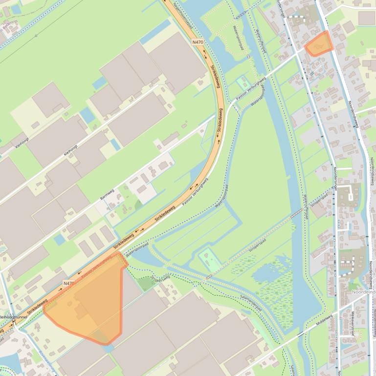 Kaart van postcodegebied 2651KW.