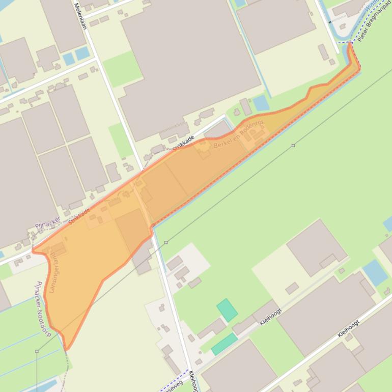 Kaart van postcodegebied 2651KX.