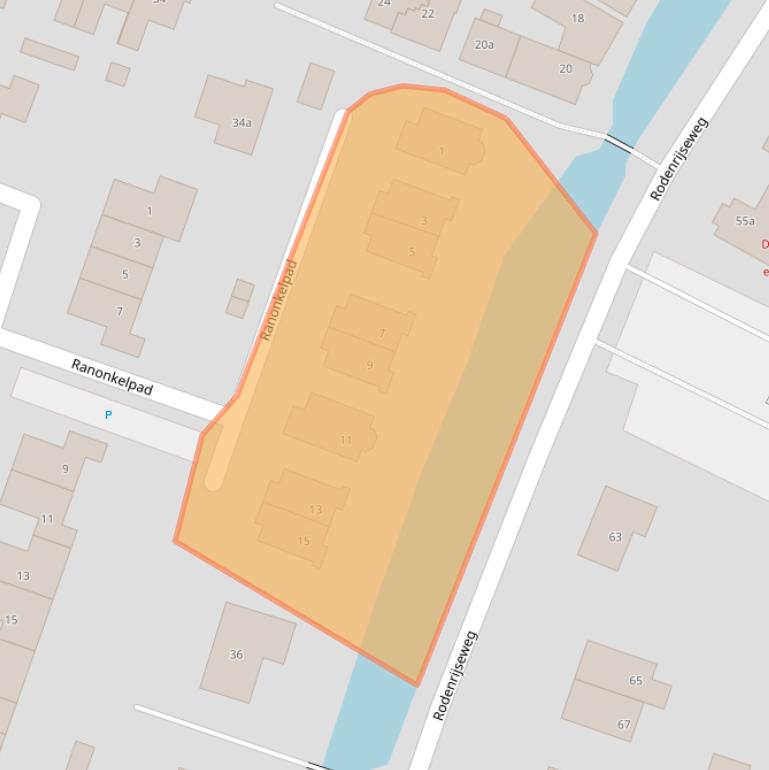 Kaart van postcodegebied 2651KZ.