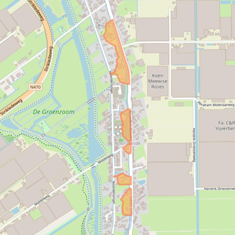 Kaart van postcodegebied 2651LE.