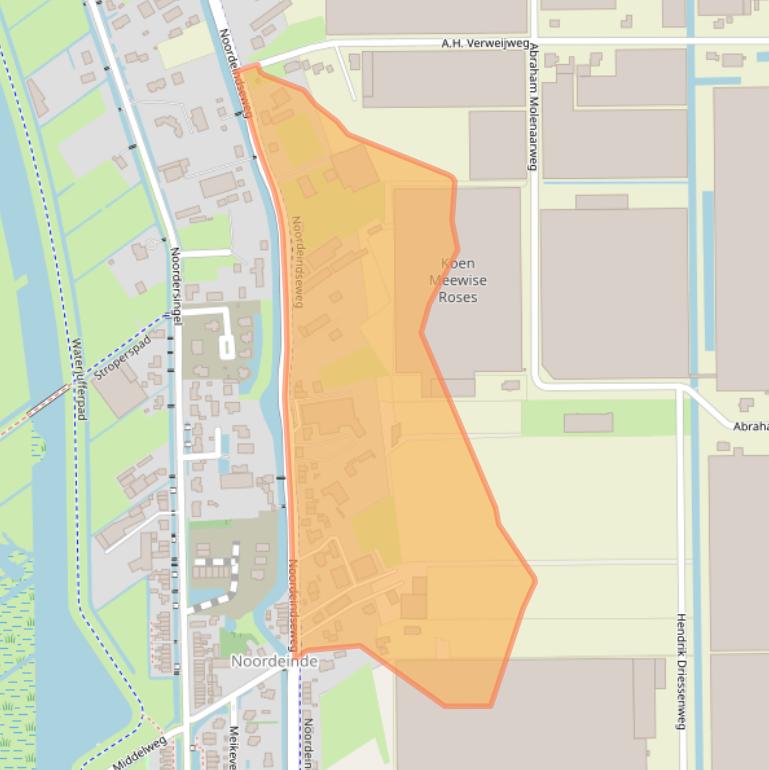 Kaart van postcodegebied 2651LM.