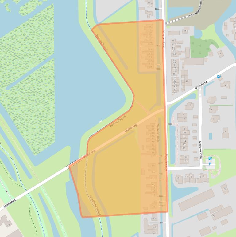 Kaart van postcodegebied 2651LS.