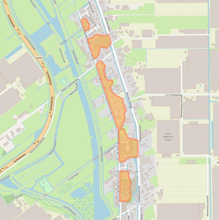 Kaart van postcodegebied 2651LW.