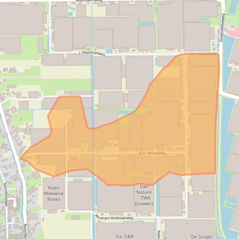 Kaart van postcodegebied 2651LX.