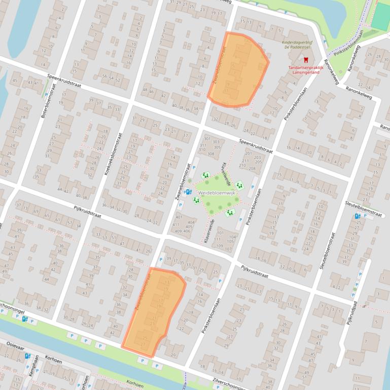 Kaart van postcodegebied 2651MG.