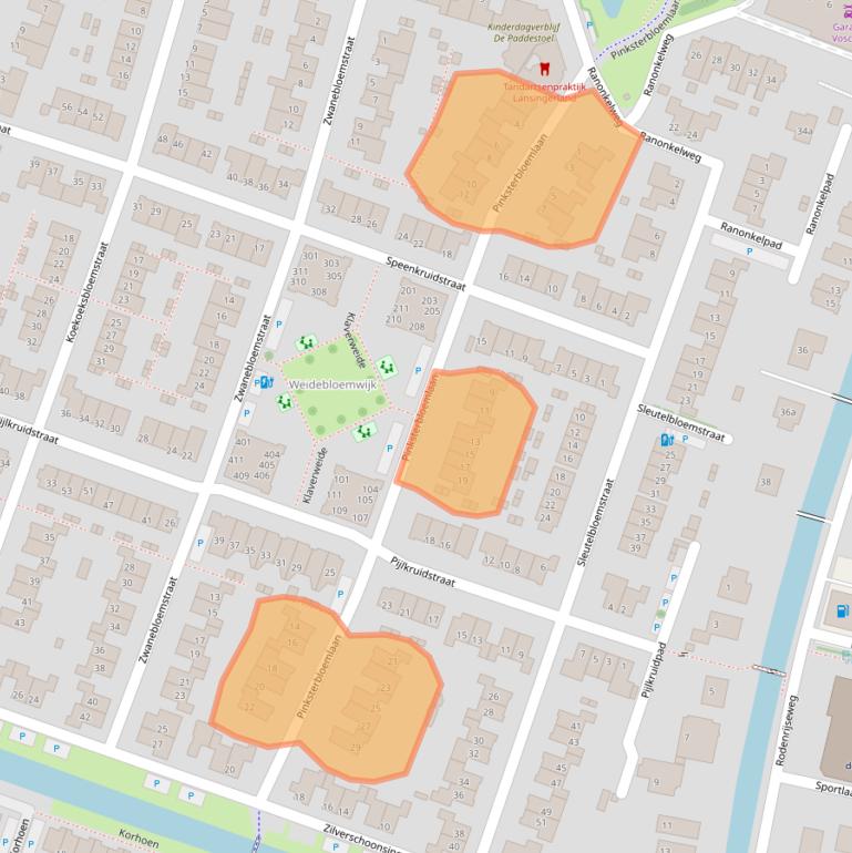 Kaart van postcodegebied 2651MK.