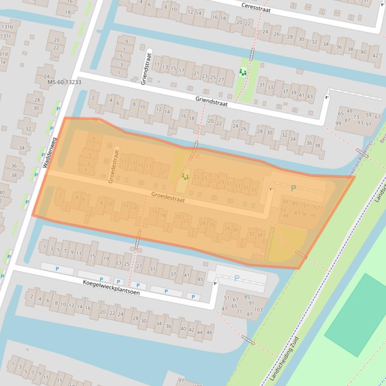 Kaart van postcodegebied 2651NM.