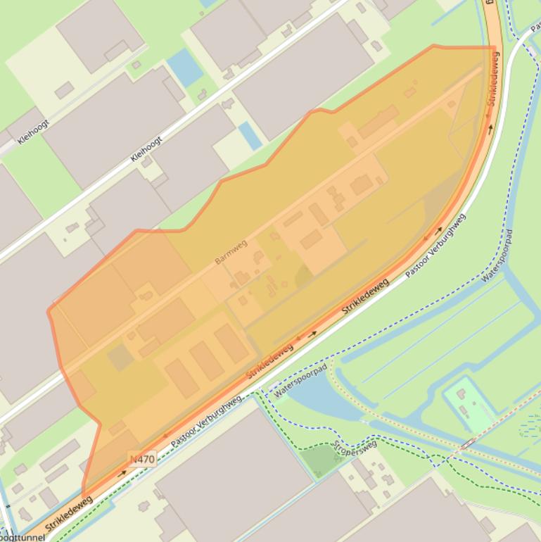 Kaart van postcodegebied 2651NV.