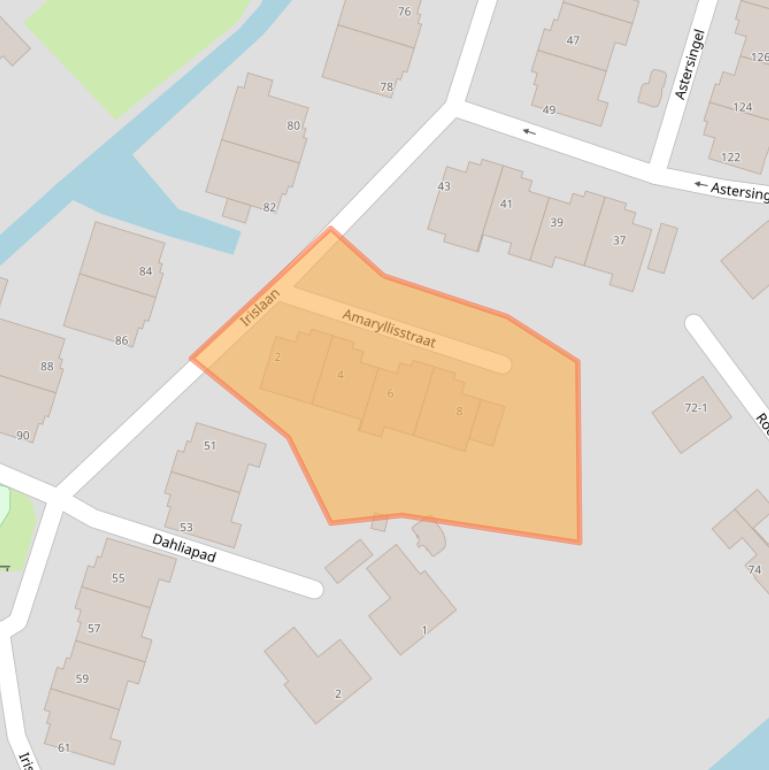 Kaart van postcodegebied 2651PA.