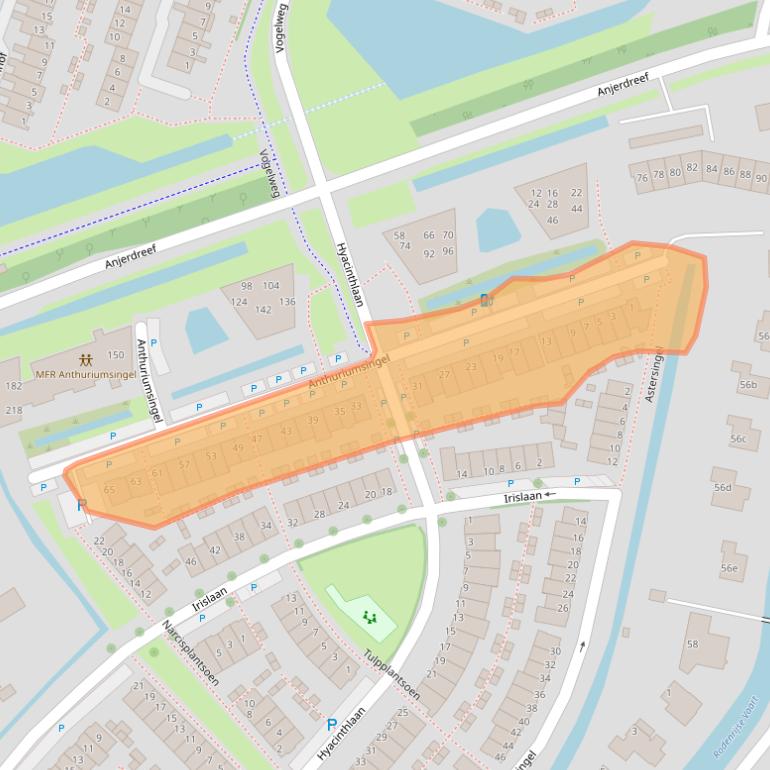 Kaart van postcodegebied 2651PC.