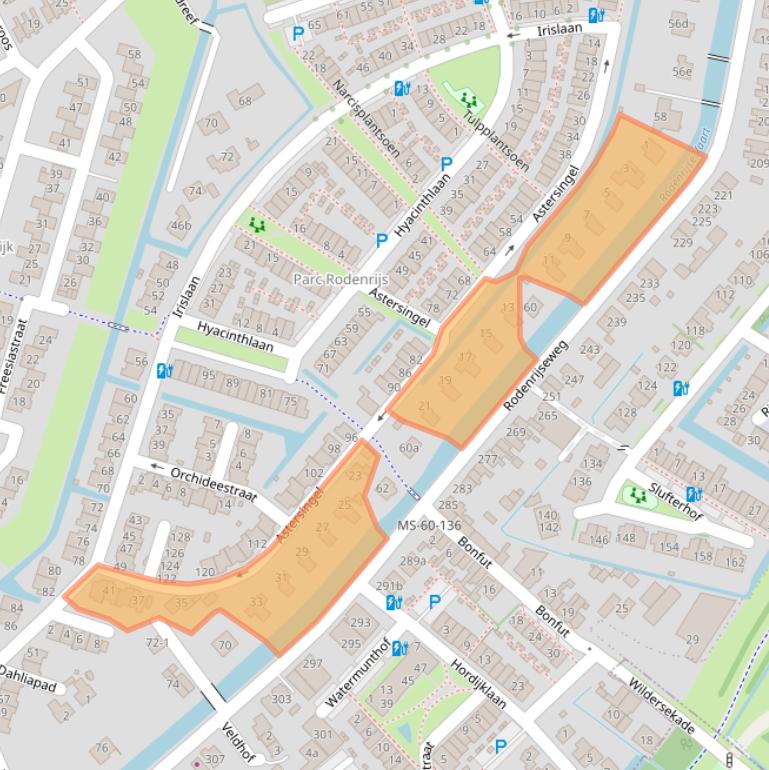 Kaart van postcodegebied 2651PH.