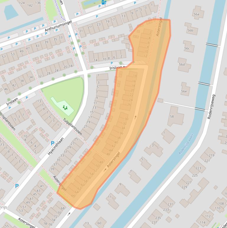 Kaart van postcodegebied 2651PJ.