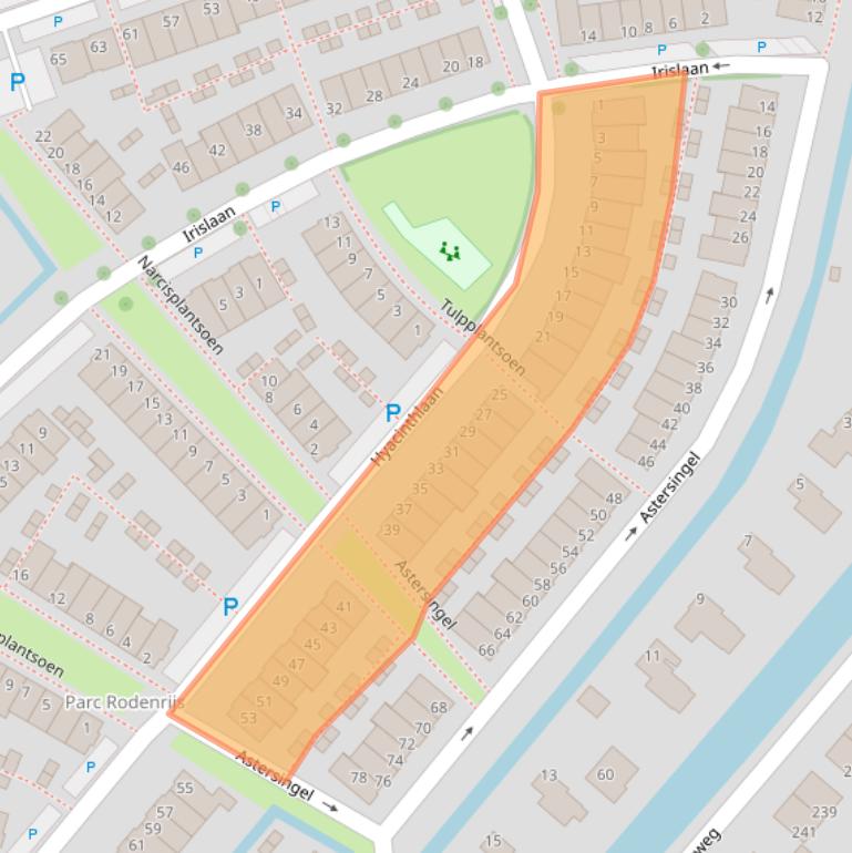 Kaart van postcodegebied 2651PL.