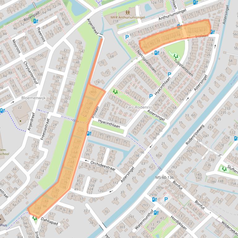 Kaart van postcodegebied 2651PR.