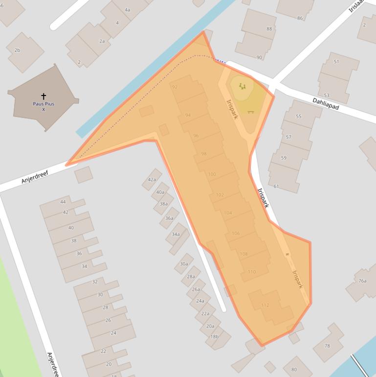 Kaart van postcodegebied 2651PT.