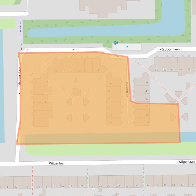 Kaart van postcodegebied 2651RA.