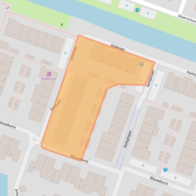 Kaart van postcodegebied 2651RH.