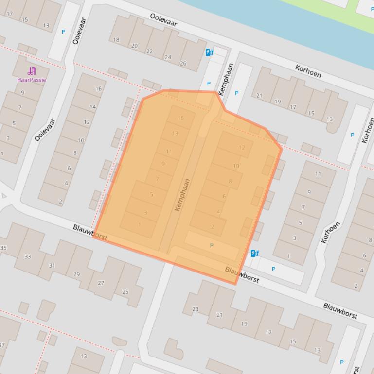 Kaart van postcodegebied 2651RJ.