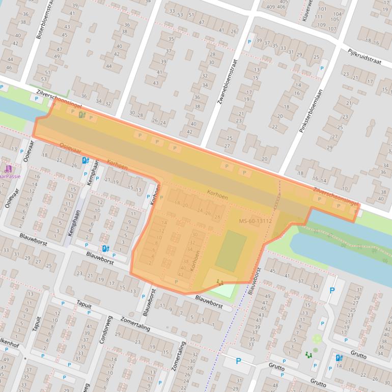 Kaart van postcodegebied 2651RL.