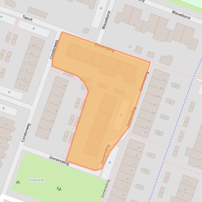Kaart van postcodegebied 2651RM.