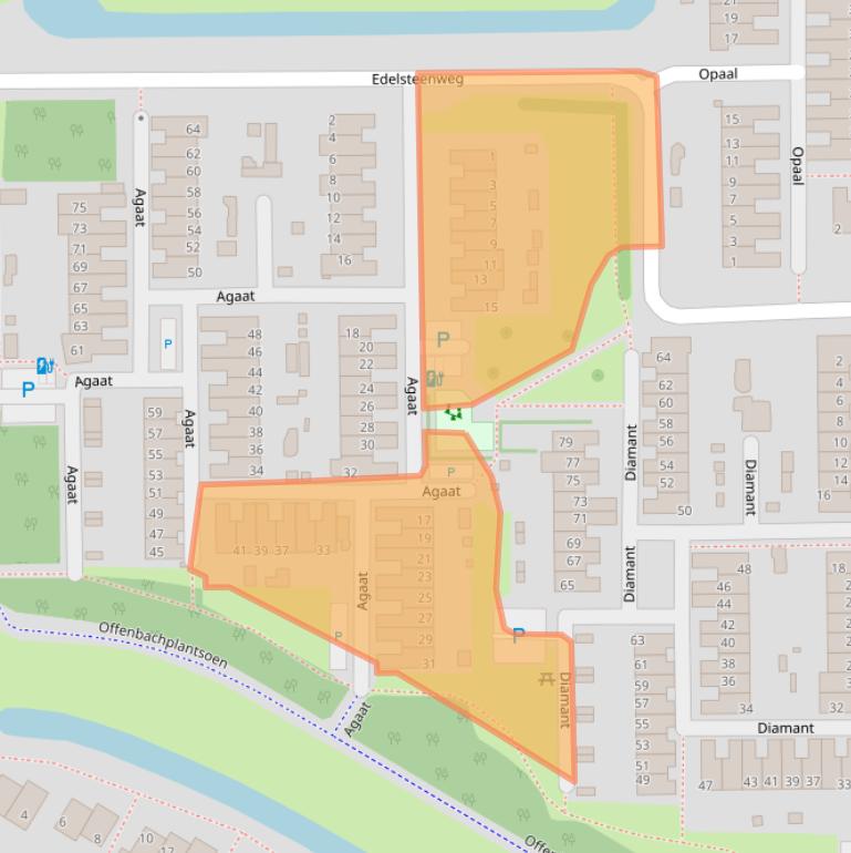 Kaart van postcodegebied 2651SB.