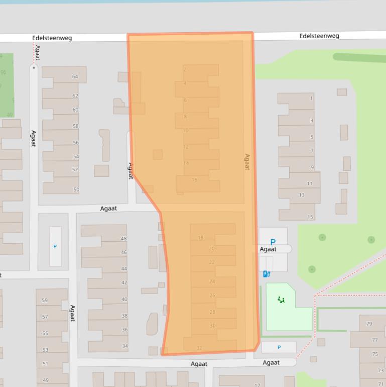 Kaart van postcodegebied 2651SE.