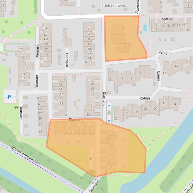 Kaart van postcodegebied 2651SH.
