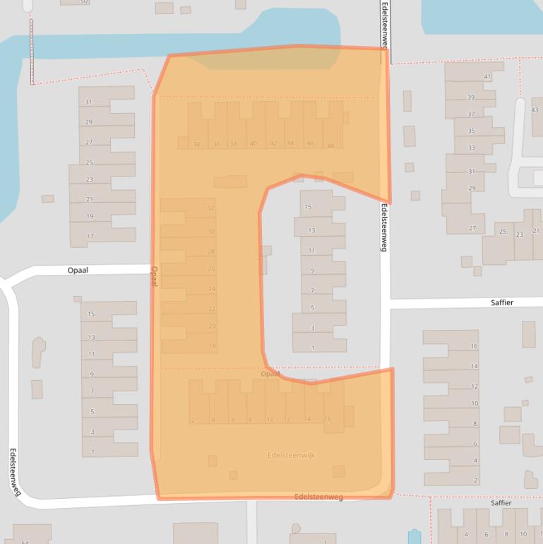 Kaart van postcodegebied 2651SN.