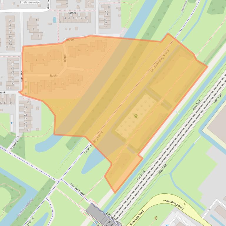 Kaart van postcodegebied 2651SW.
