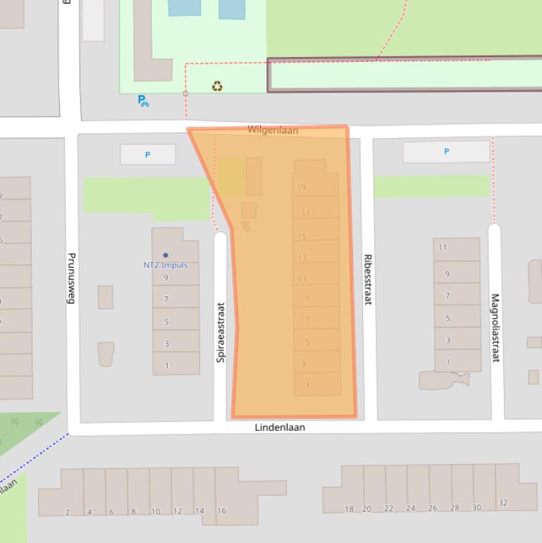 Kaart van postcodegebied 2651TE.