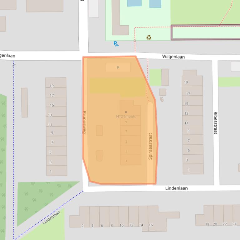 Kaart van postcodegebied 2651TG.