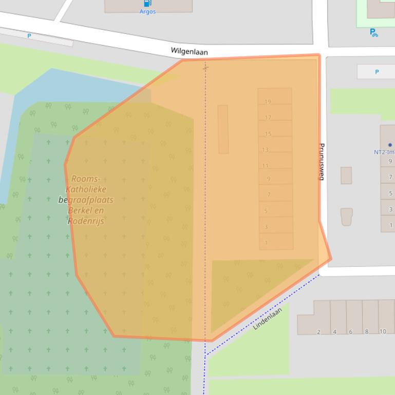 Kaart van postcodegebied 2651TH.