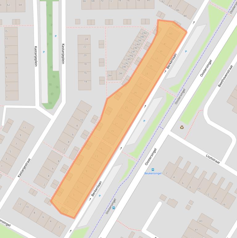 Kaart van postcodegebied 2651TN.