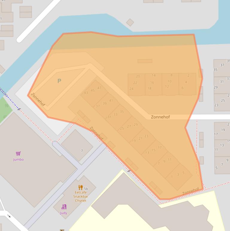 Kaart van postcodegebied 2651TW.